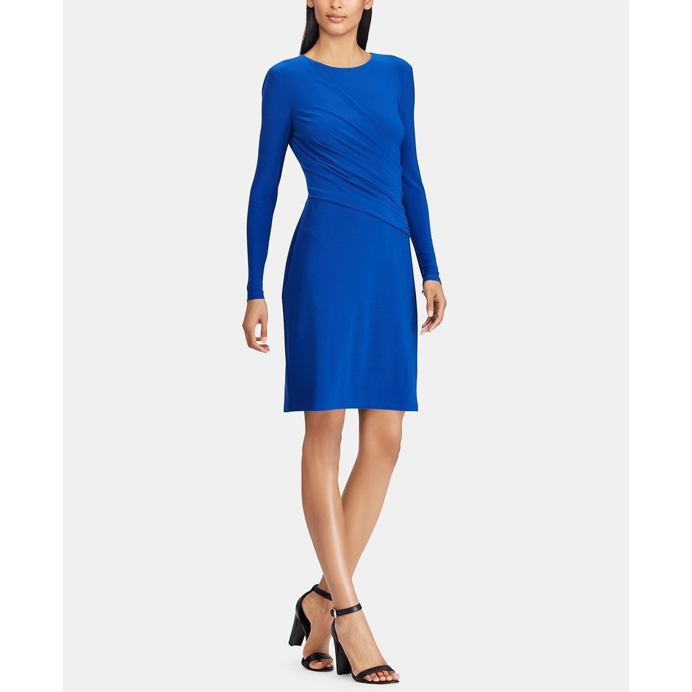 American Living Womens Shirred Jersey Dress Size:10 Color:Blue